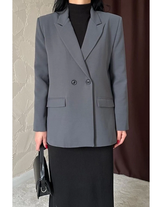 Füme Blazer Ceket
