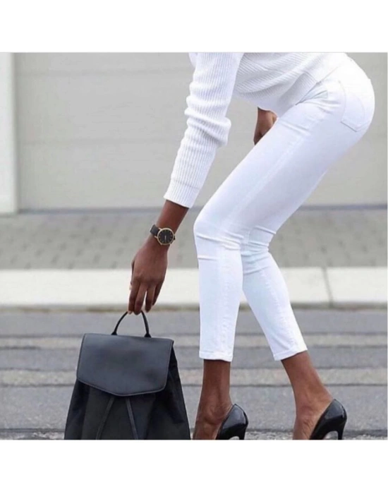 Gabardin Kumaş Yüksek Bel Pantolon 94cm XLbel36cm