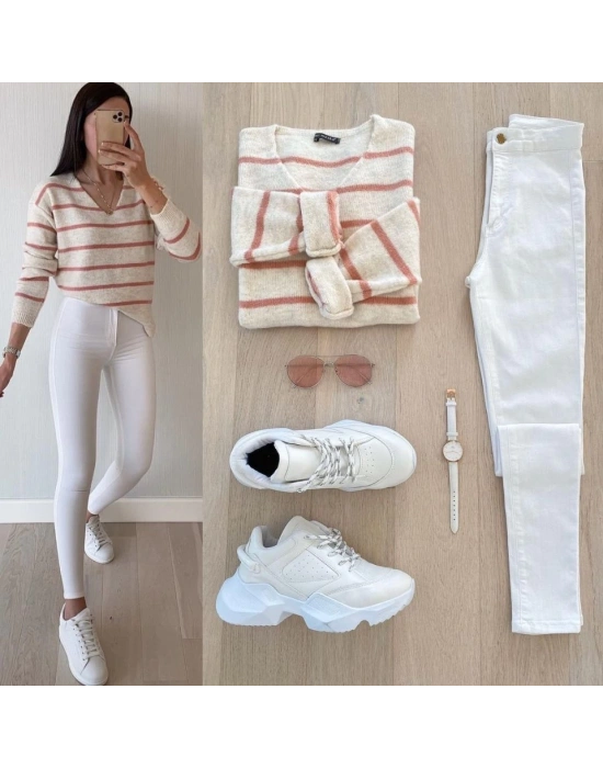 Gabardin Kumaş Yüksek Bel Pantolon 94cm XLbel36cm