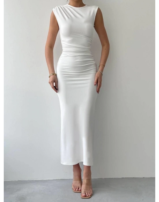 Galanoy Elbise Büzgülü