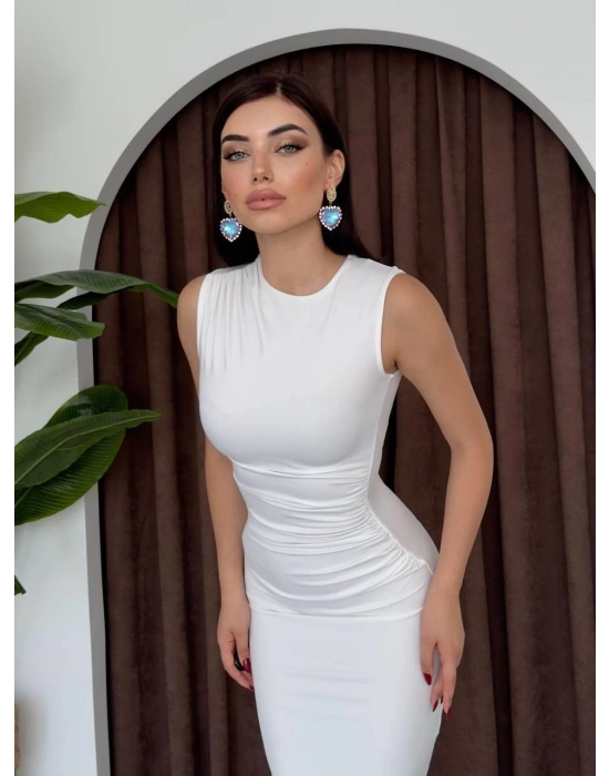 Galanoy Elbise Büzgülü