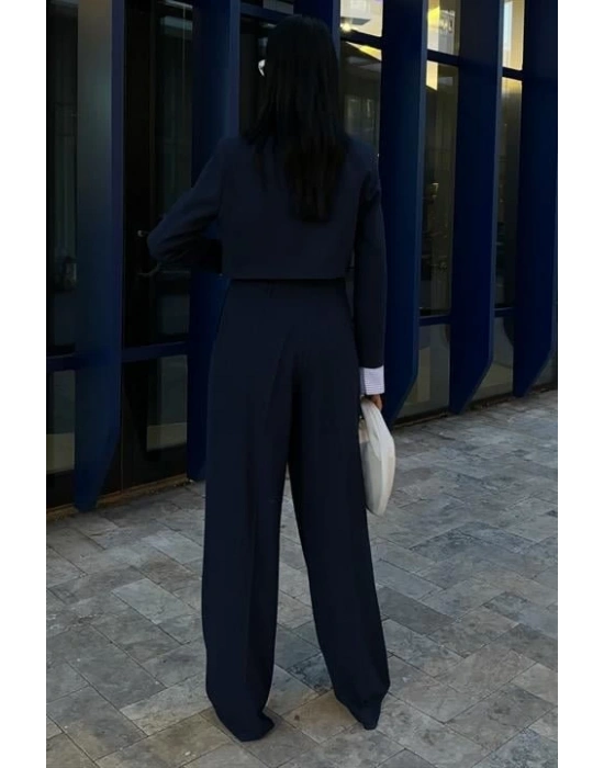 Garni Detaylı Crop Ceketli Takım 10075