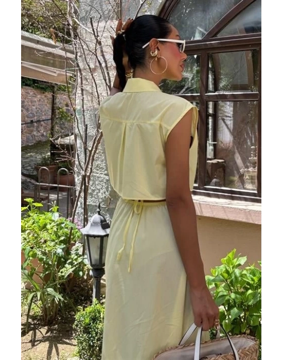 Göbeği Halka Detaylı idi Boy Elbise 2896