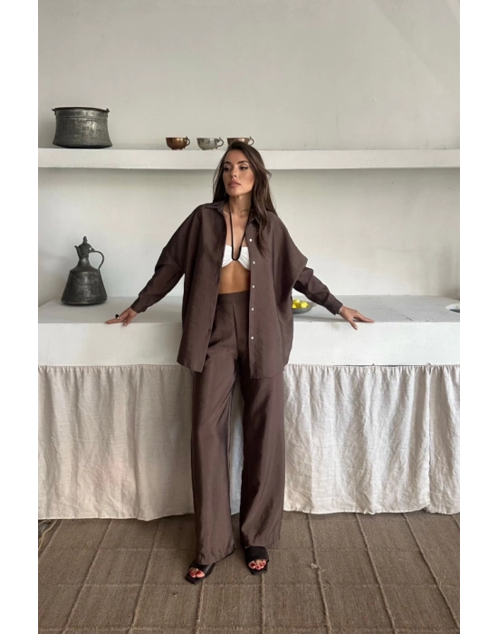 GÖLEKPANTOLON TAKI CUPRA KUAŞ  Kahverengi