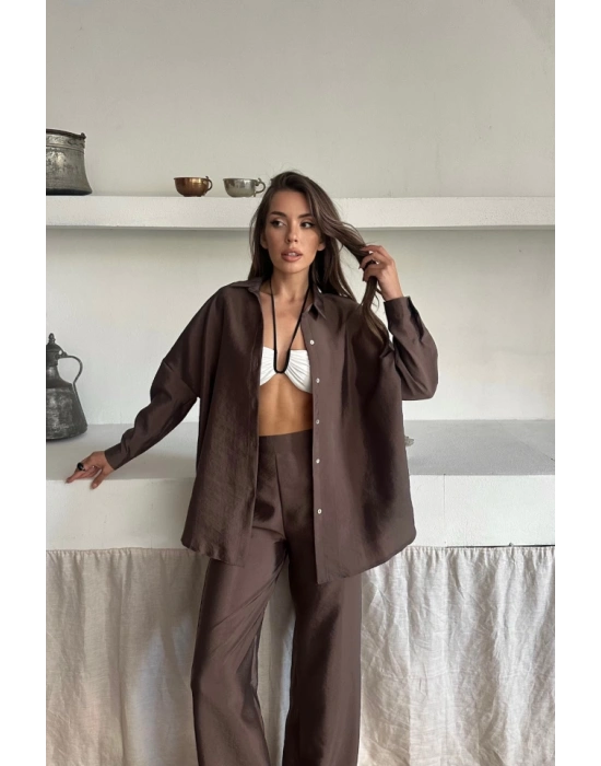 GÖLEKPANTOLON TAKI CUPRA KUAŞ  Kahverengi