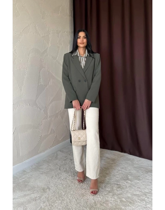 Haki Blazer Ceket