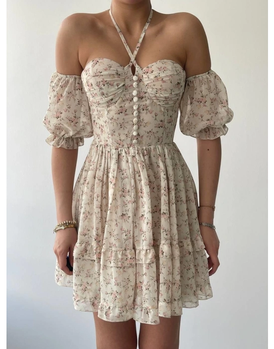 Hans Boyundan Bağlamalı Elbise