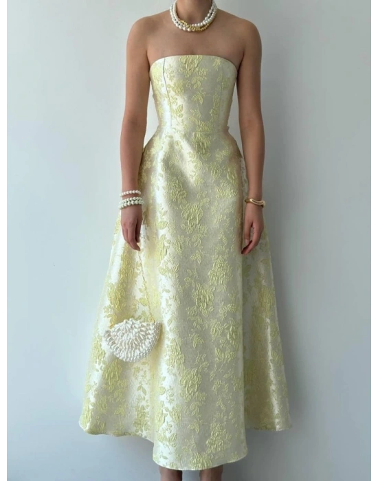 Haseki Straplez Elbise