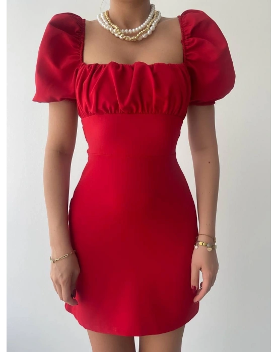 Hessen Sırt Dekolteli Elbise