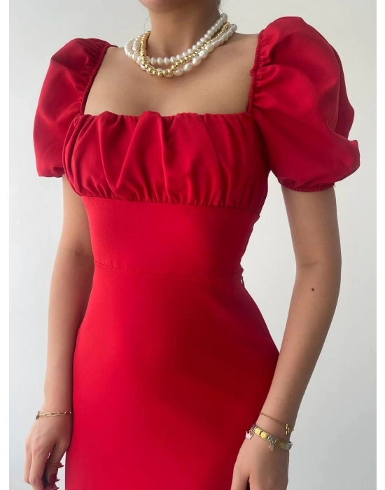 Hessen Sırt Dekolteli Elbise