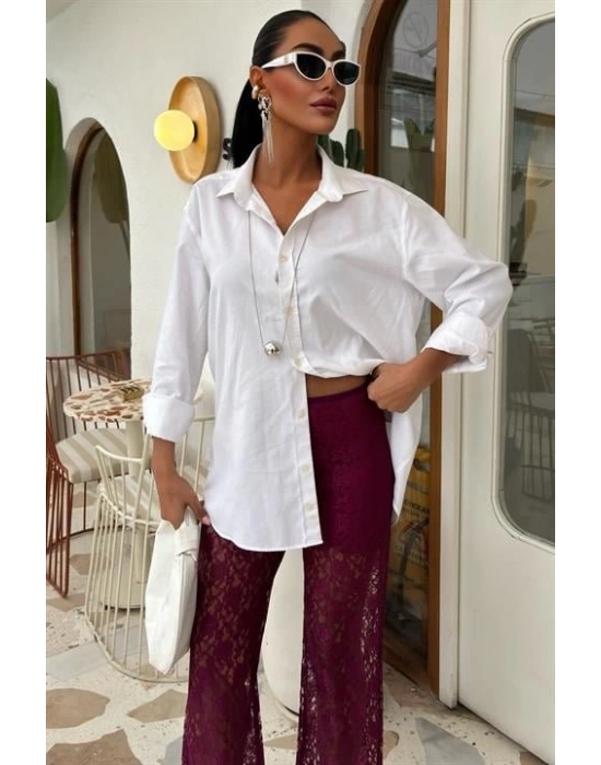 İçi Astarlı Dantel Pantolon 0081