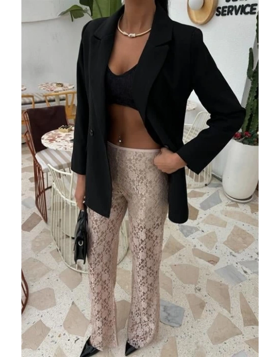 İçi Astarlı Dantel Pantolon 0081