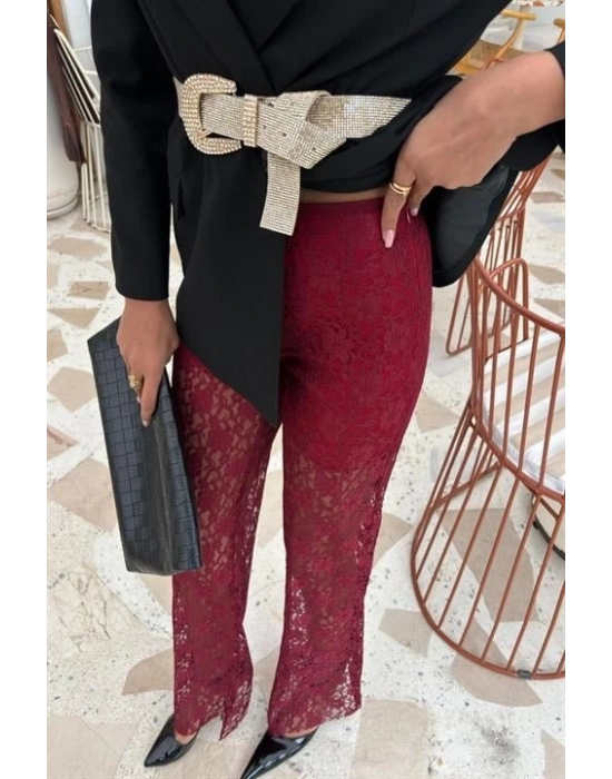 İçi Astarlı Dantel Pantolon 0081