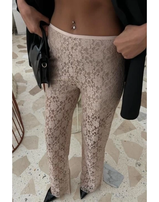 İçi Astarlı Dantel Pantolon 0081