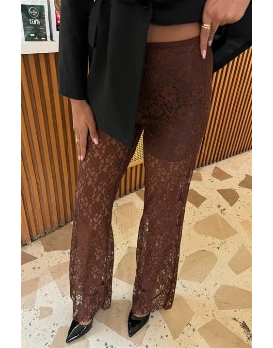 İçi Astarlı Dantel Pantolon 0081