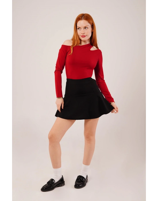 İçi Şortlu iyah Mini Etek