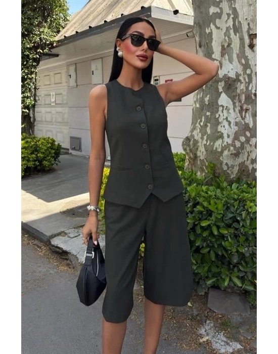 idi Şortlu Ve Yelekli Viscon Takım 10167