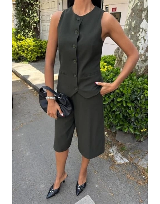 idi Şortlu Ve Yelekli Viscon Takım 10167