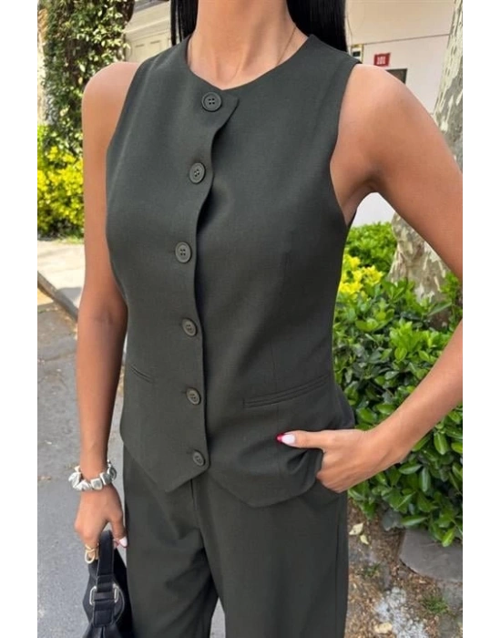 idi Şortlu Ve Yelekli Viscon Takım 10167