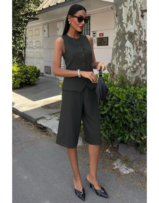 idi Şortlu Ve Yelekli Viscon Takım 10167