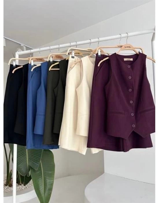 idi Şortlu Ve Yelekli Viscon Takım 10167