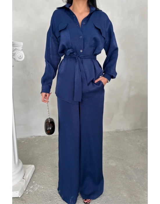 İLİ KUAŞ ALAŞ PANTOLON  GÖLEK TAKI  Lacivert