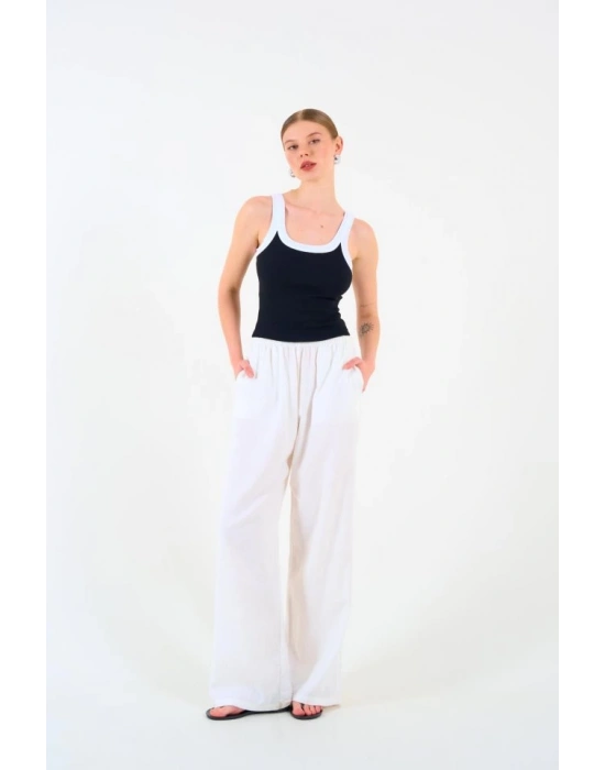 İki Renkli Atlet  iyahBeyaz