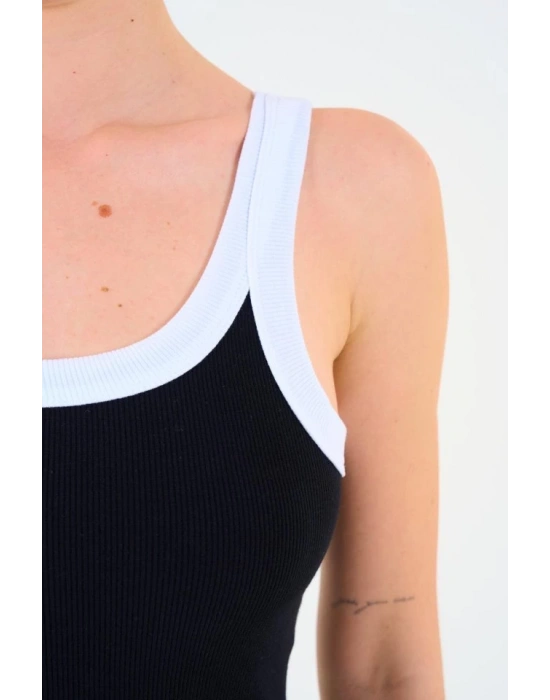 İki Renkli Atlet  iyahBeyaz