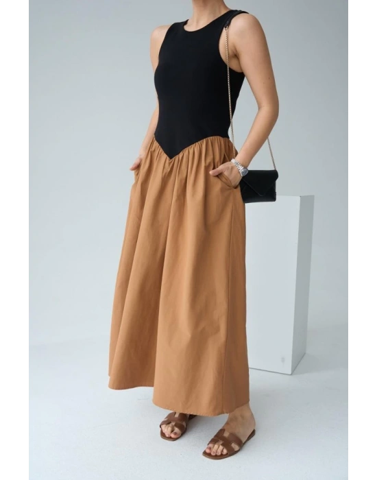 İki Renkli Elbise  iyahTaba