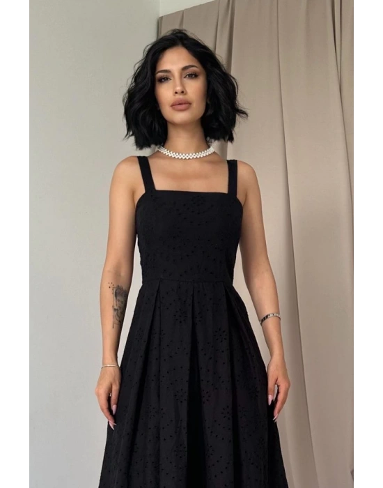 iyah Askılı Aparatlı Brode Elbise