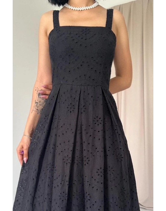 iyah Askılı Aparatlı Brode Elbise