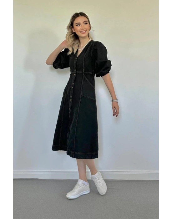 iyah Balon Kol Kot Elbise