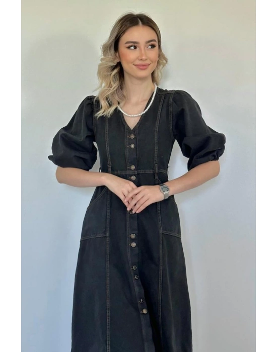 iyah Balon Kol Kot Elbise