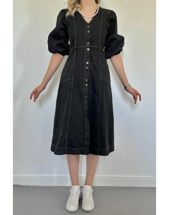 iyah Balon Kol Kot Elbise