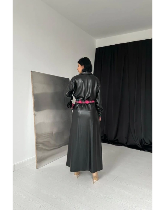 iyah Garnili Etekli Deri Takım