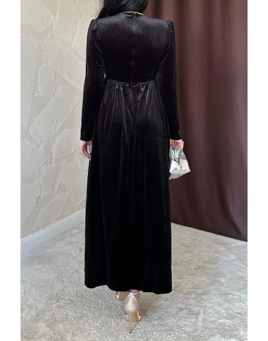 iyah Göğüs Altı Taşlı Elbise