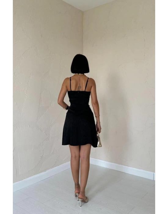 iyah Jakarlı Asimetrik Elbise