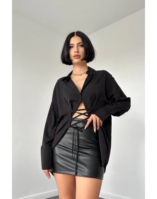 iyah Jesica Parçalı Bağcıklı Gömlek