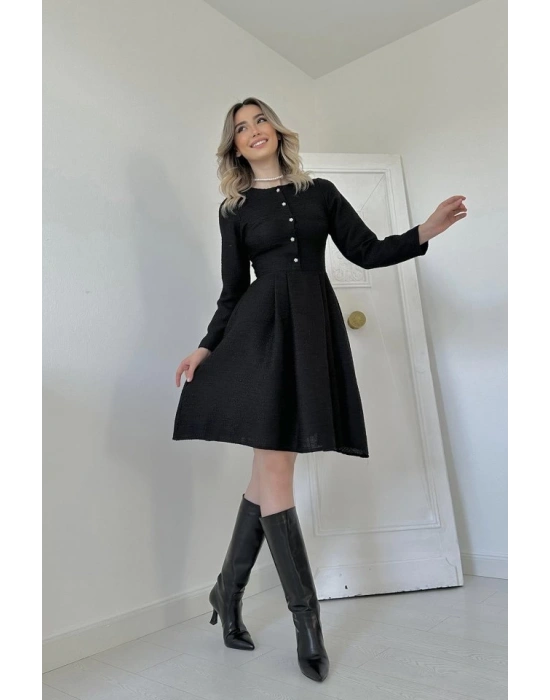 iyah Kısa Klasik Elbise