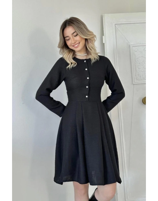 iyah Kısa Klasik Elbise