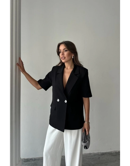 iyah Kısa Kollu Blazer Ceket