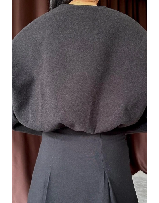 iyah Kısa Önü Fermuarlı Bomber Ceket