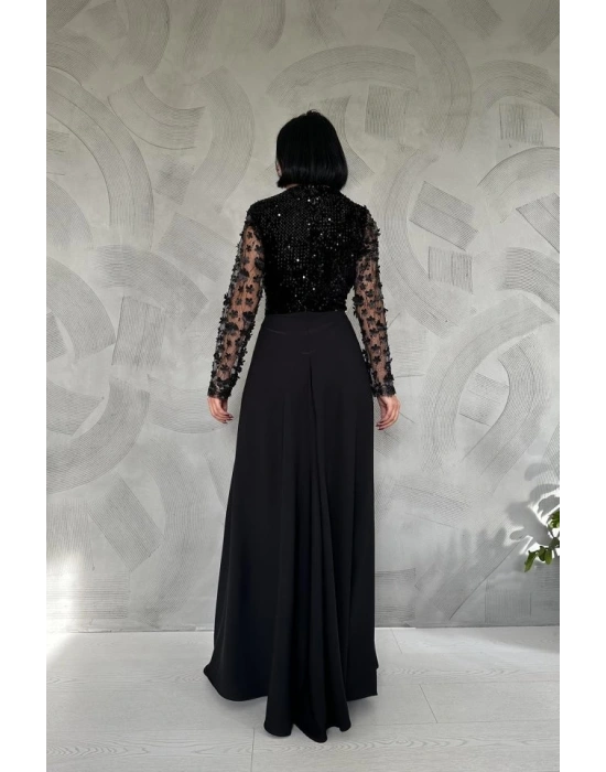 iyah Kolları Tül Etekli Tulum