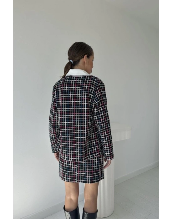 iyah Önü Açık Ceket Ve Eteği Zincirli Takım