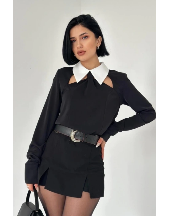 iyah Önü Kravat Detaylı Bluz