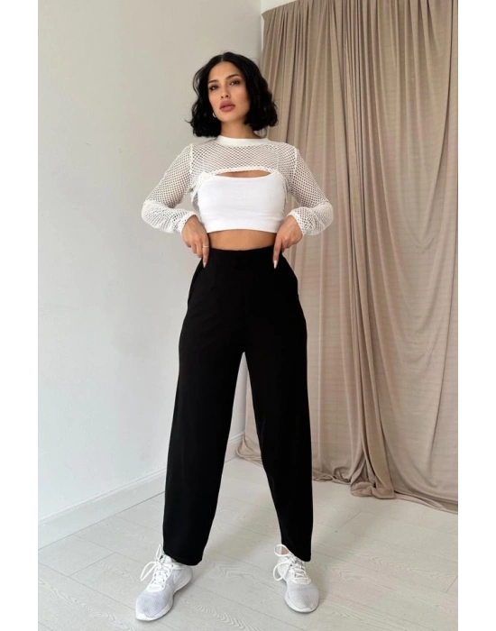 iyah Pensli astik Detaylı Pantolon