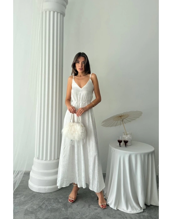 JAKAR ATEN DEGAJE AKII EBİE İP KEMERİ  Beyaz