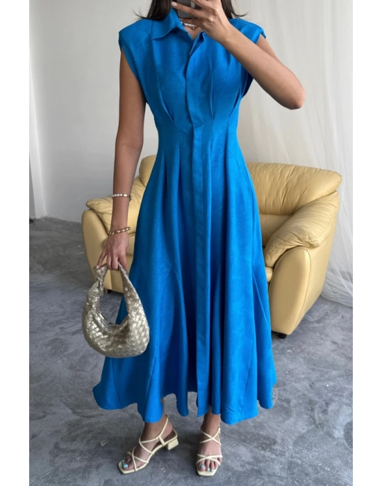 JAKARLI KETEN ELBİE ÖNDEN YIRTMAÇLI CEPLİ  aks