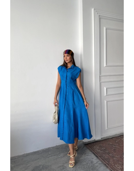 JAKARLI KETEN ELBİE ÖNDEN YIRTMAÇLI CEPLİ  aks