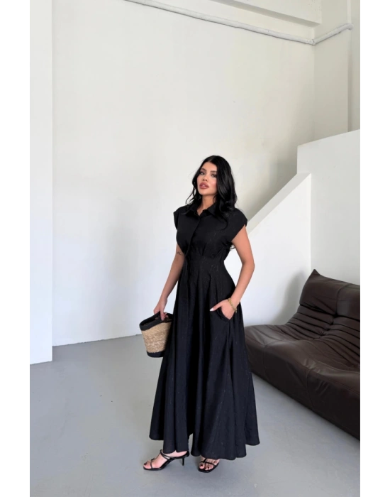 JAKARLI KETEN ELBİE ÖNDEN YIRTMAÇLI CEPLİ  iyah